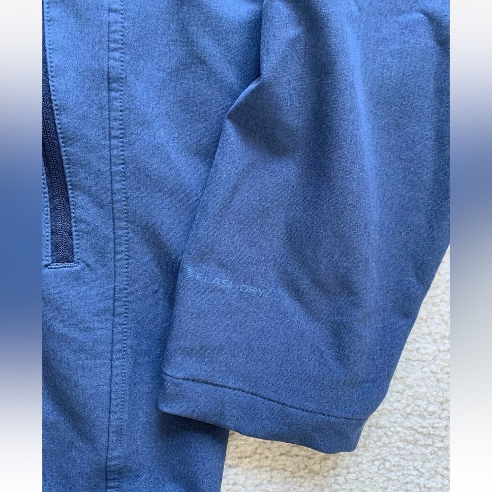 The North Face Flashdry Rdt Softshell Jacket Mens Xl Blue Full Zip Logo Outdoors View 4
